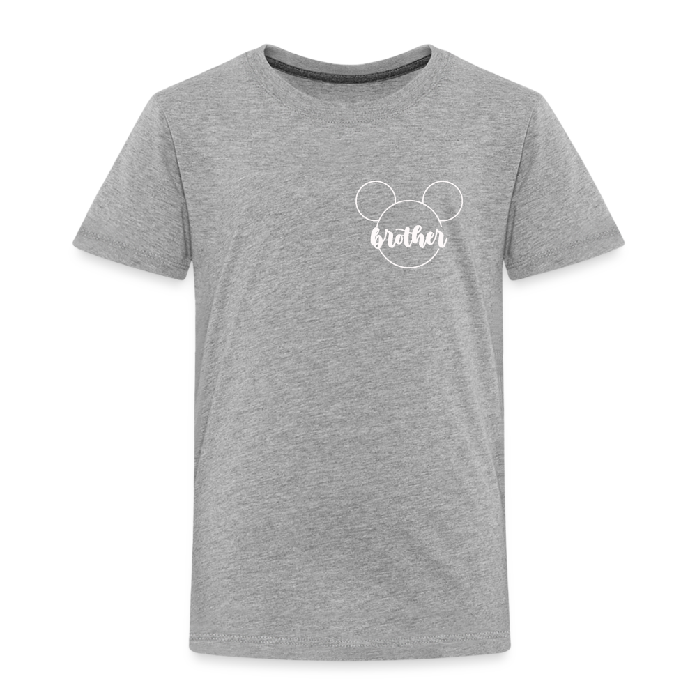 Toddler Premium T-Shirt BN MICKEY BROTHER WHITE - heather gray