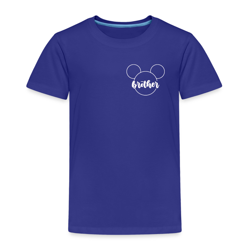 Toddler Premium T-Shirt BN MICKEY BROTHER WHITE - royal blue