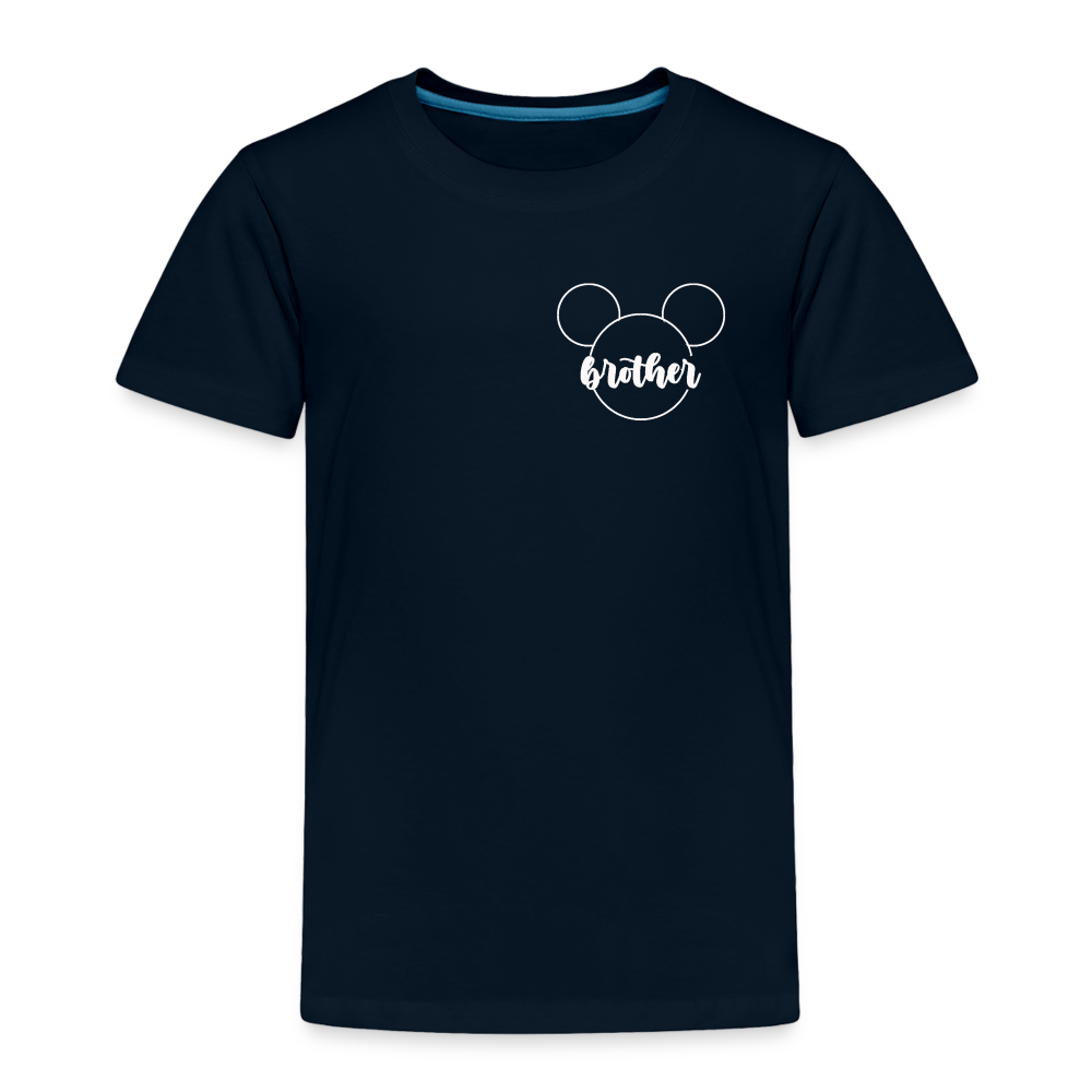 Toddler Premium T-Shirt BN MICKEY BROTHER WHITE - deep navy