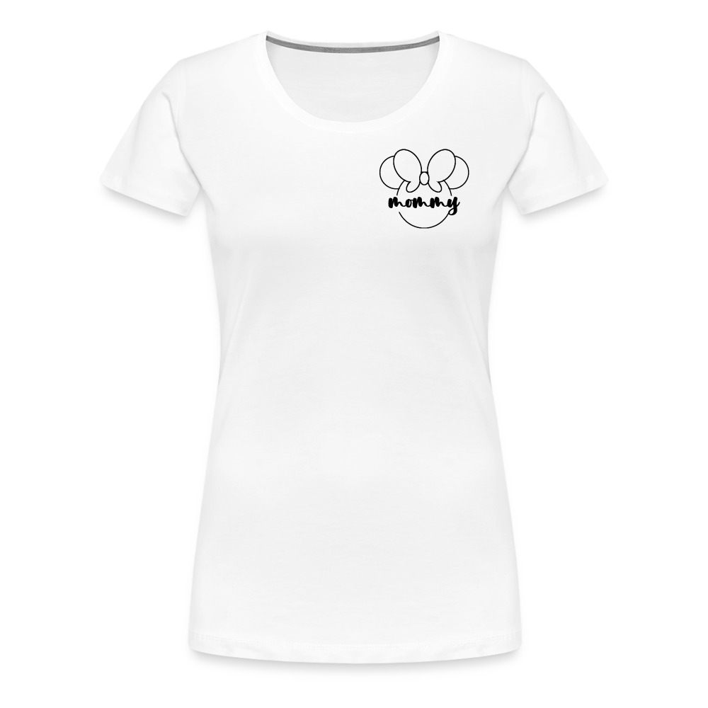 Women’s Premium T-Shirt BN MINNIE MOMMY BLACK - white