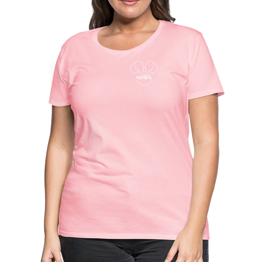 Women’s Premium T-Shirt BN MINNIE SISTER WHITE - pink