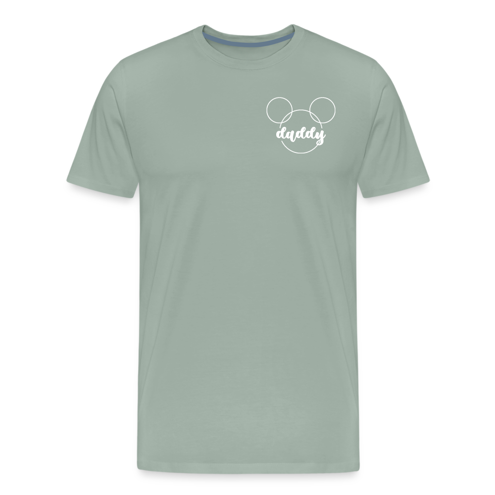 Men's Premium T-Shirt BN MICKEY DADDY BLACK - steel green