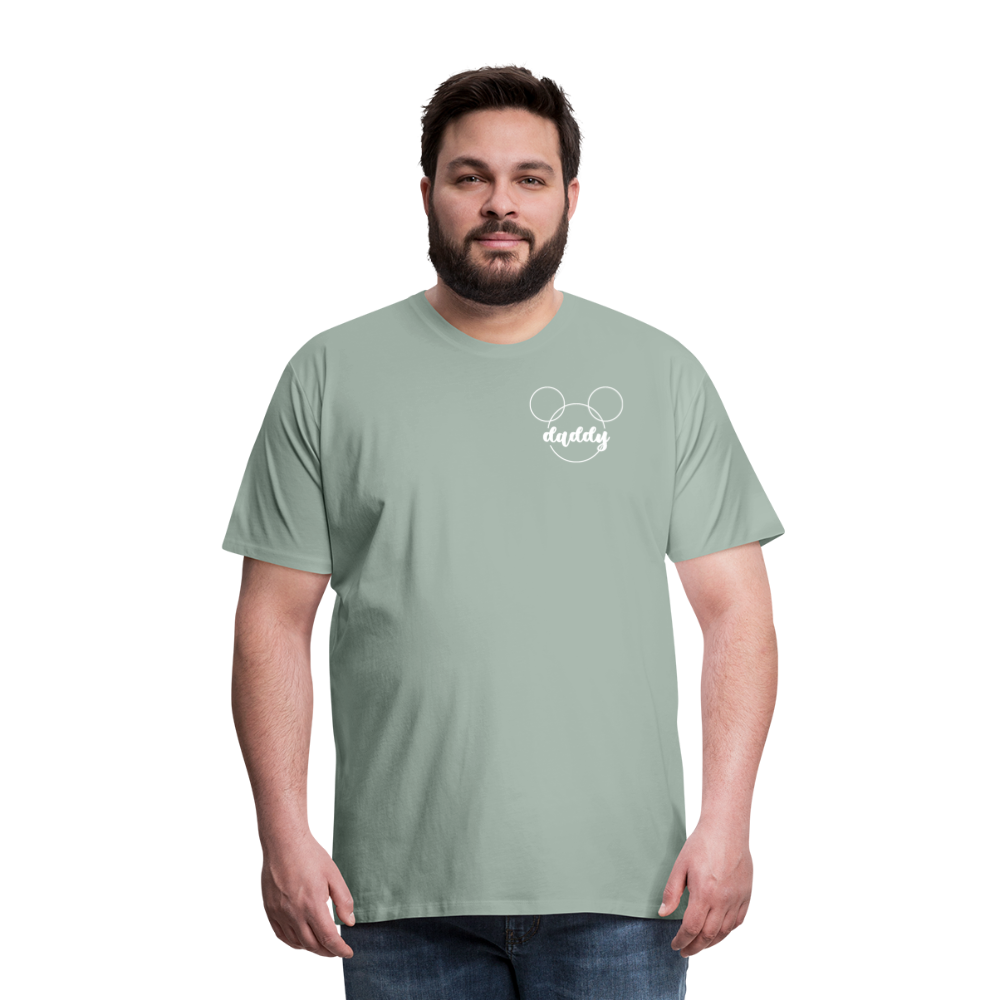 Men's Premium T-Shirt BN MICKEY DADDY BLACK - steel green