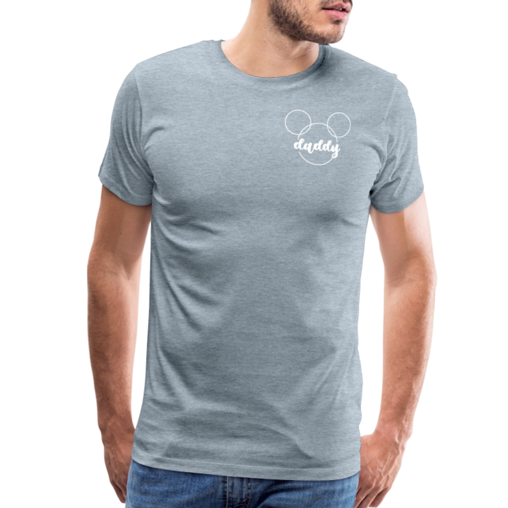 Men's Premium T-Shirt BN MICKEY DADDY BLACK - heather ice blue