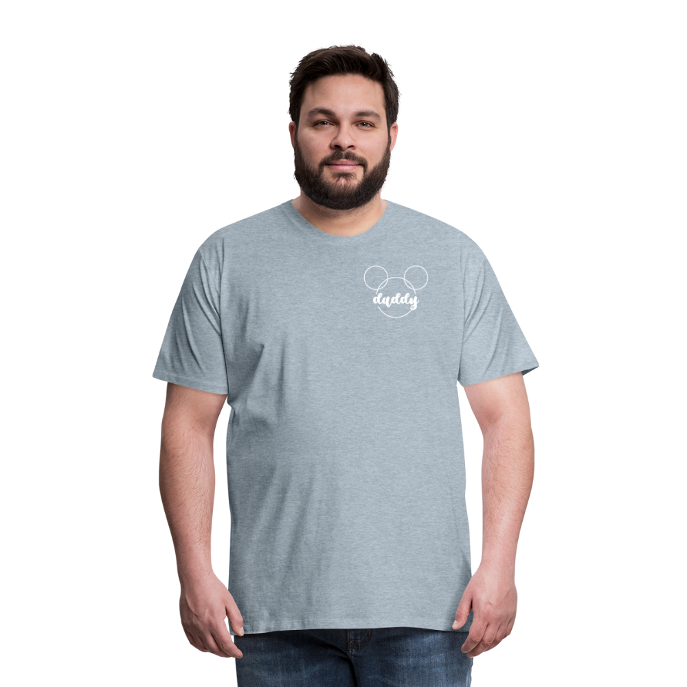 Men's Premium T-Shirt BN MICKEY DADDY BLACK - heather ice blue