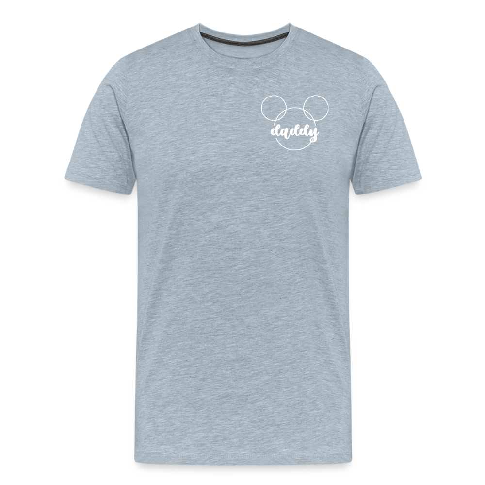 Men's Premium T-Shirt BN MICKEY DADDY BLACK - heather ice blue
