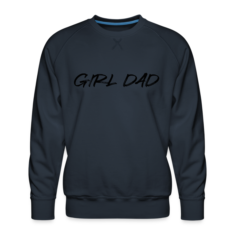 Men’s Premium Sweatshirt GIRL DAD BLACK - navy