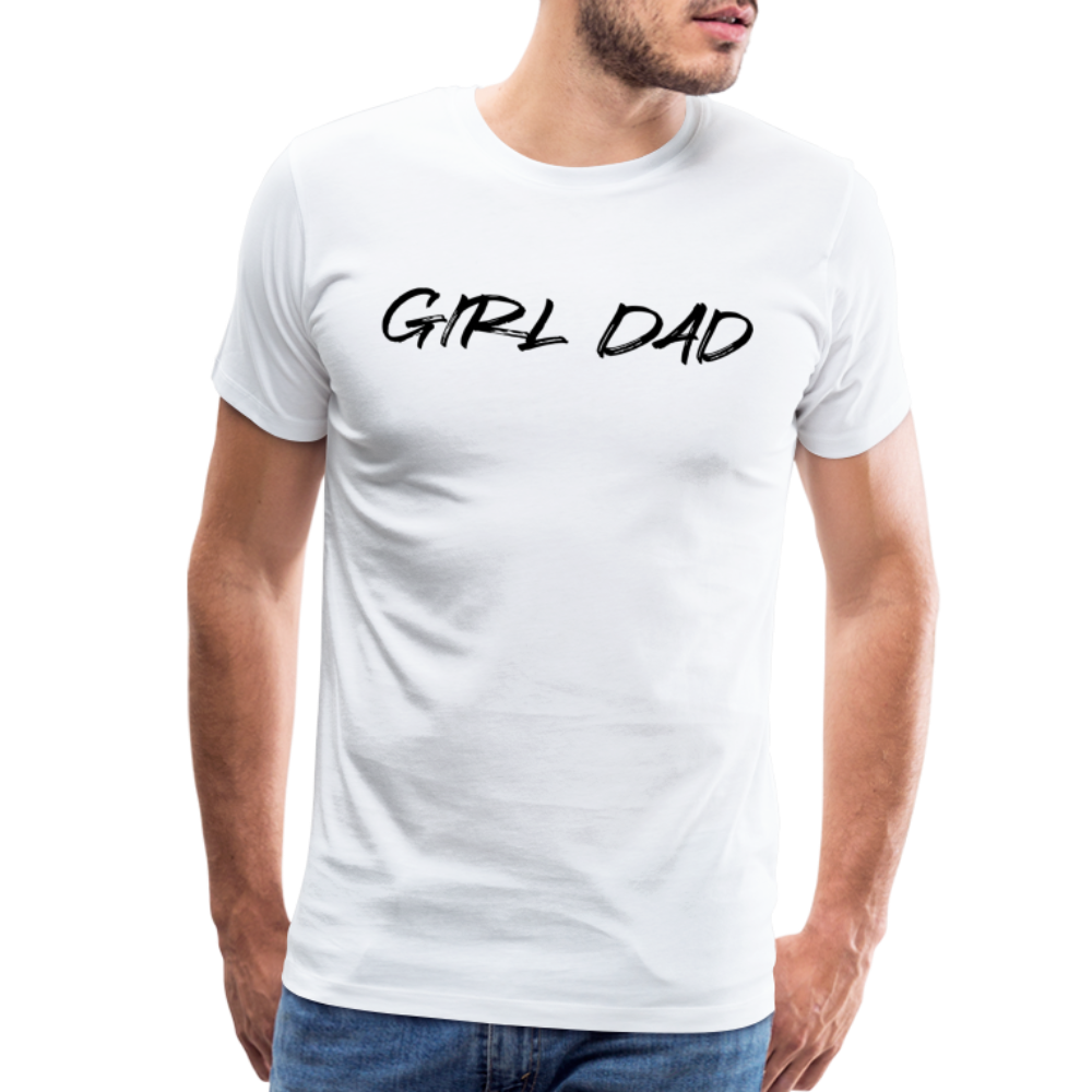 Men's Premium T-Shirt GIRL DAD BLACK - white