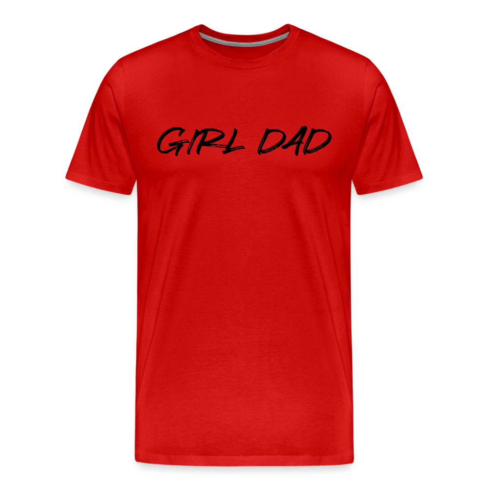 Men's Premium T-Shirt GIRL DAD BLACK - red