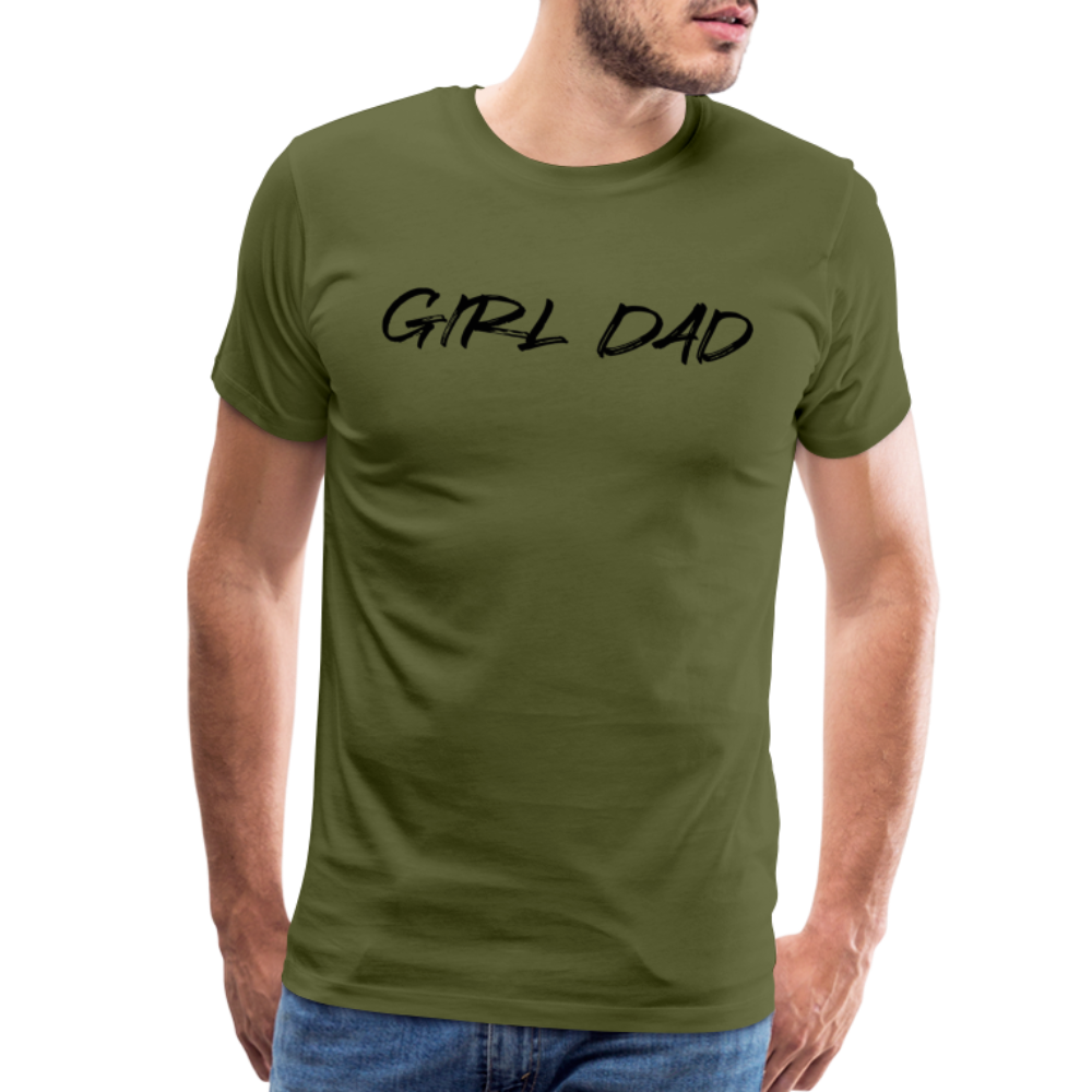 Men's Premium T-Shirt GIRL DAD BLACK - olive green
