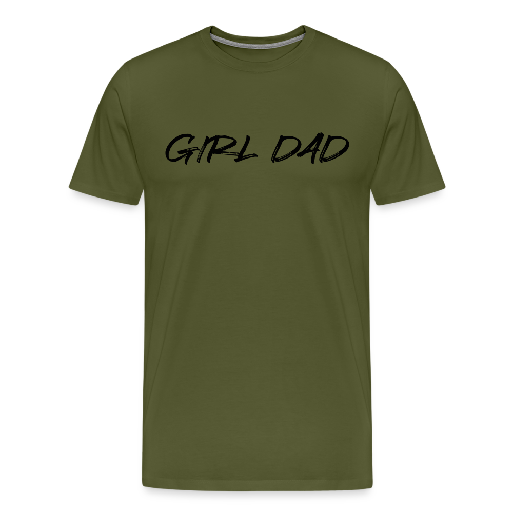 Men's Premium T-Shirt GIRL DAD BLACK - olive green