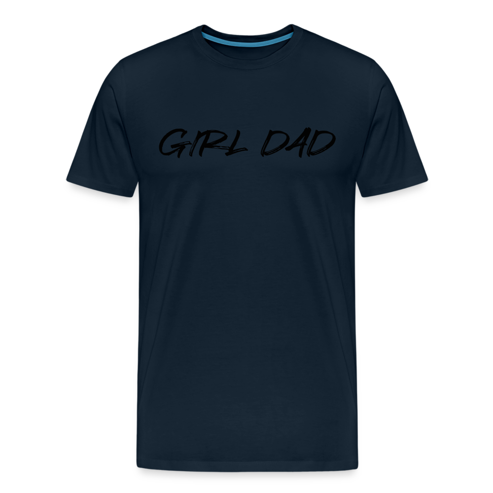 Men's Premium T-Shirt GIRL DAD BLACK - deep navy