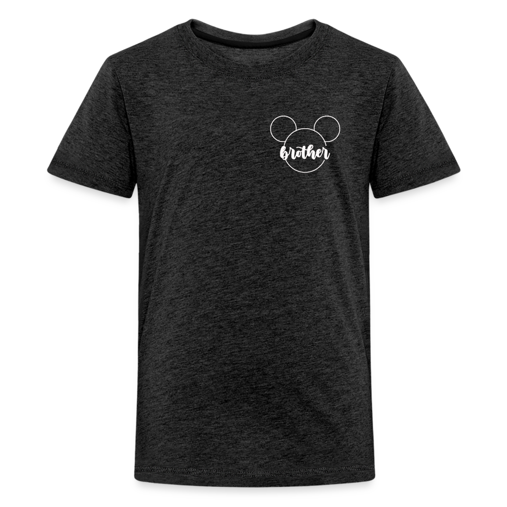 Kids' Premium T-Shirt BN MICKEY BROTHER - charcoal grey