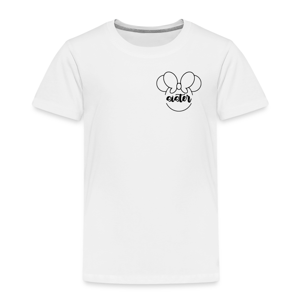 Toddler Premium T-Shirt BN MINNIE SISTER - white