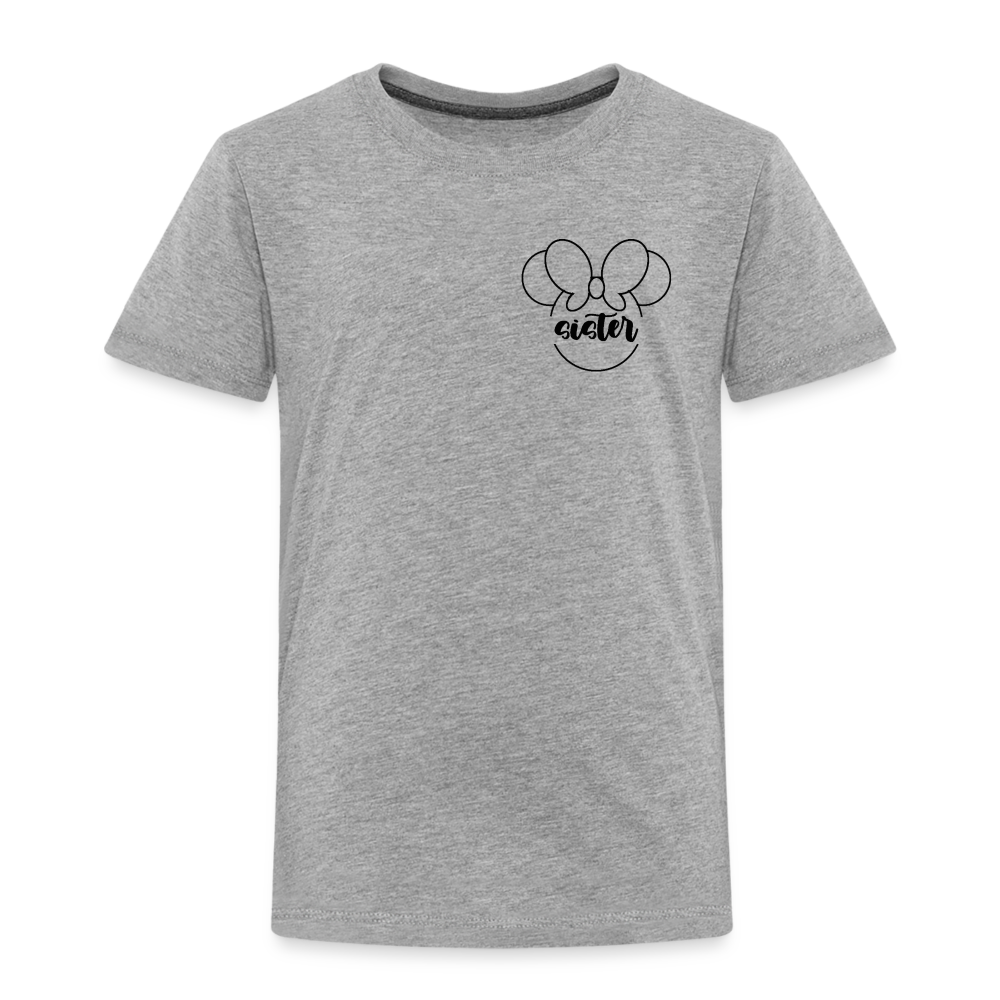 Toddler Premium T-Shirt BN MINNIE SISTER - heather gray