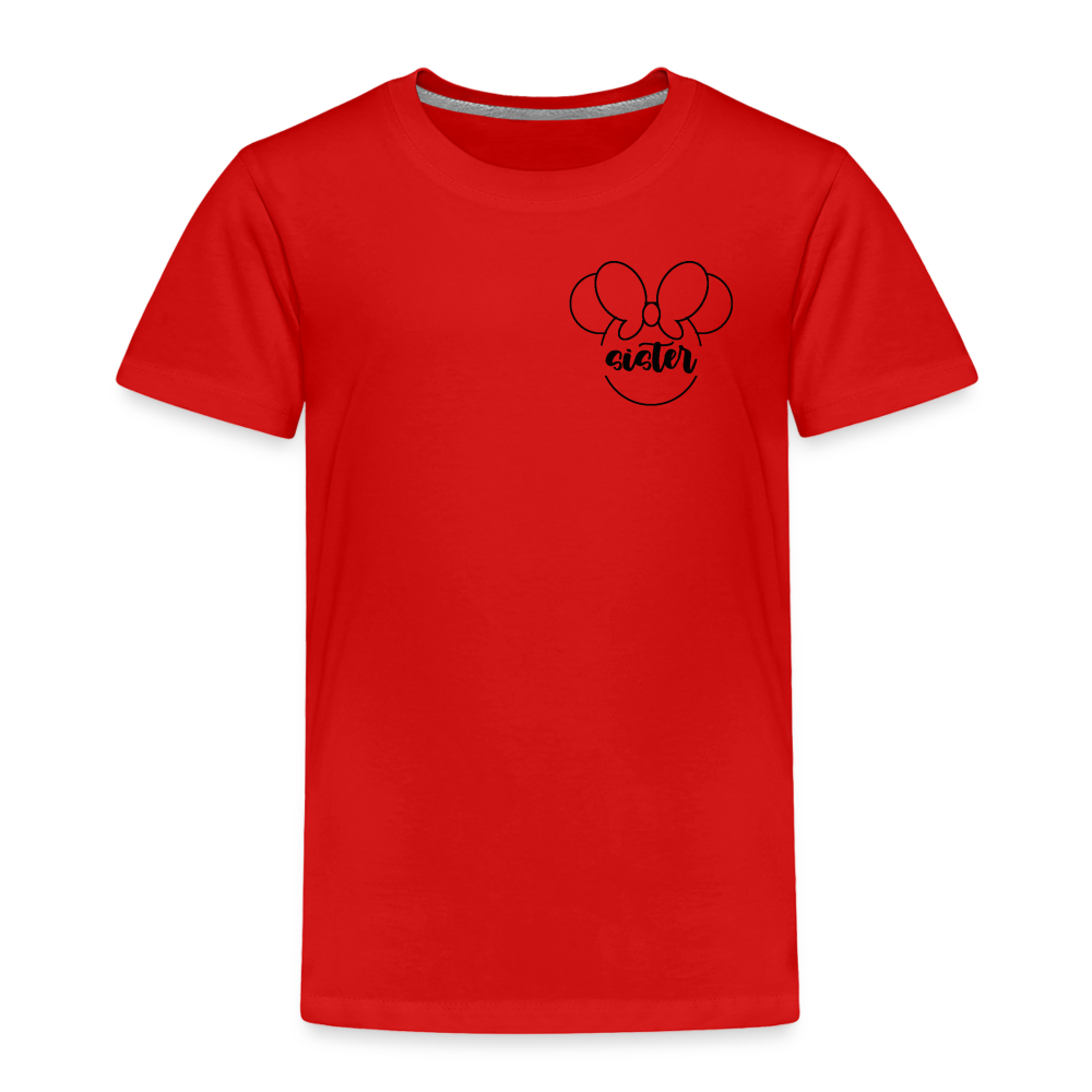 Toddler Premium T-Shirt BN MINNIE SISTER - red