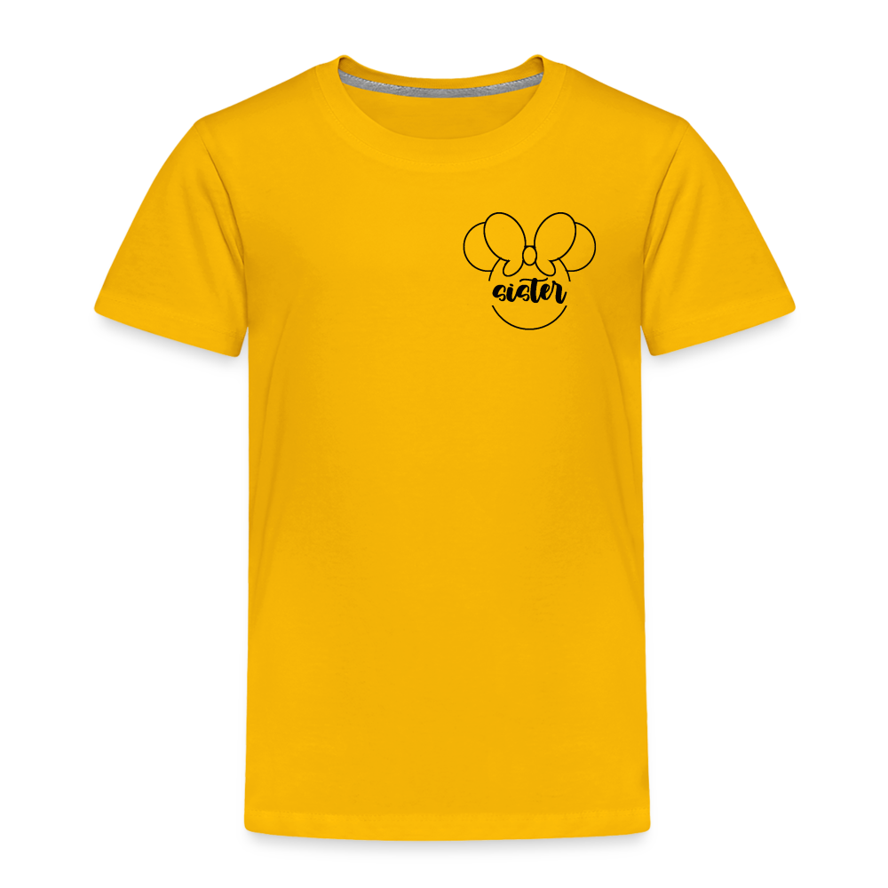 Toddler Premium T-Shirt BN MINNIE SISTER - sun yellow