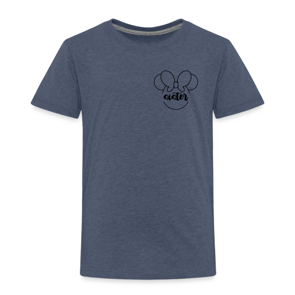 Toddler Premium T-Shirt BN MINNIE SISTER - heather blue