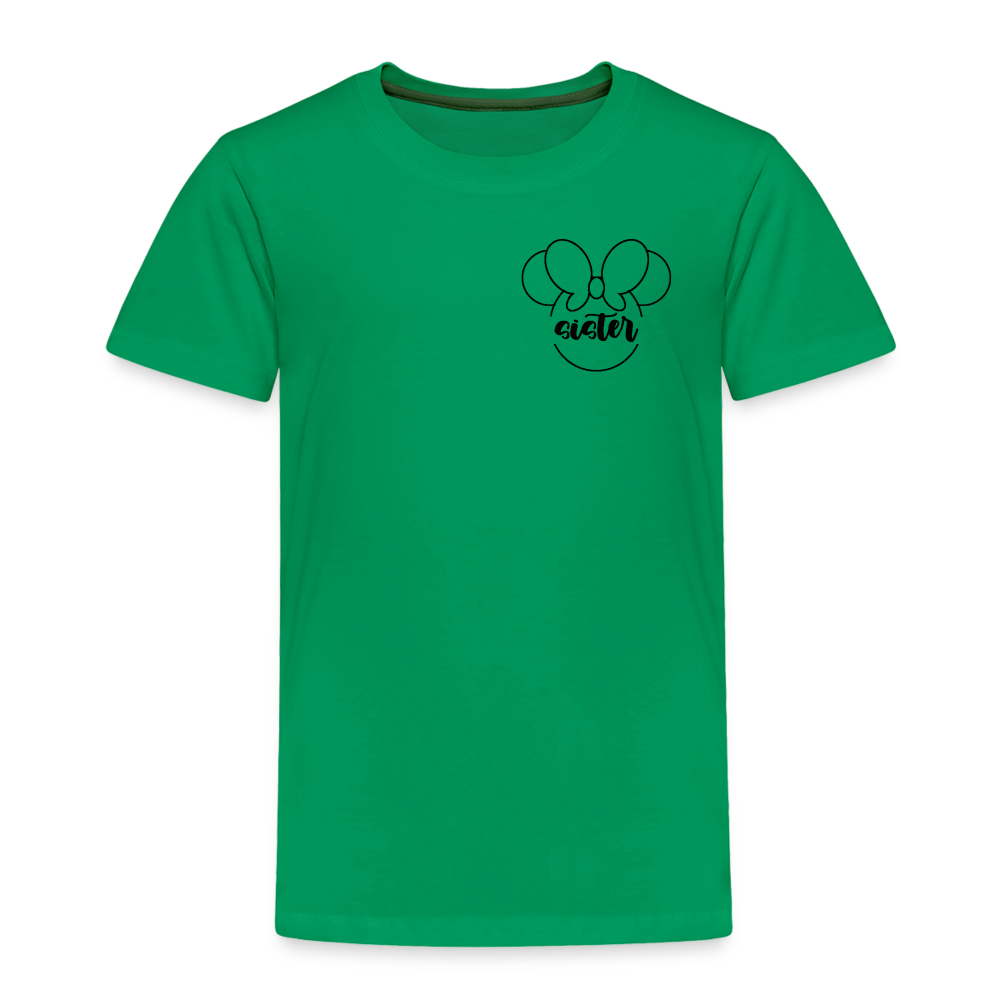 Toddler Premium T-Shirt BN MINNIE SISTER - kelly green
