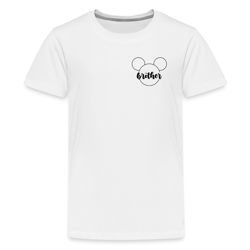 Kids' Premium T-Shirt BN MICKEY BROTHER BLACK - white