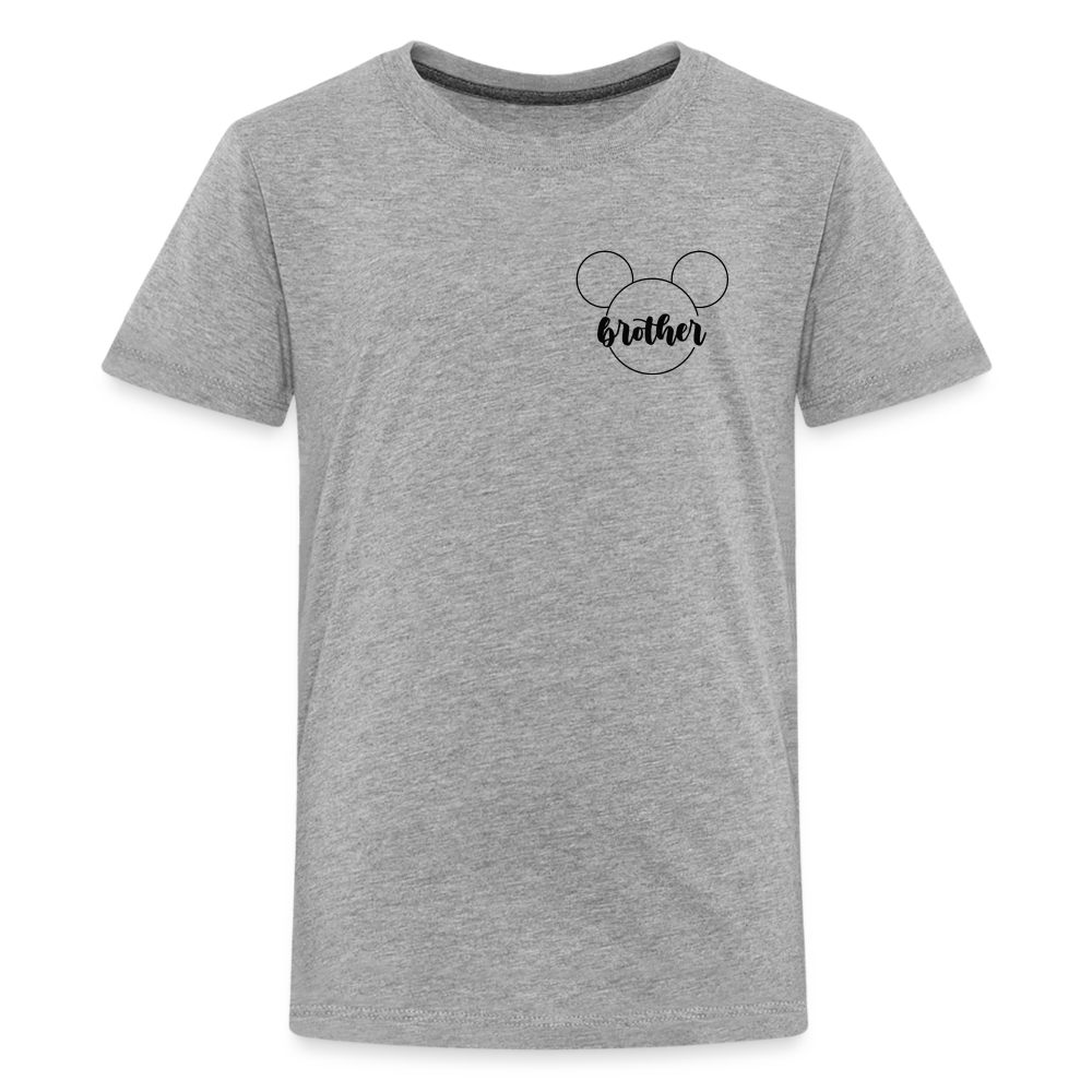 Kids' Premium T-Shirt BN MICKEY BROTHER BLACK - heather gray