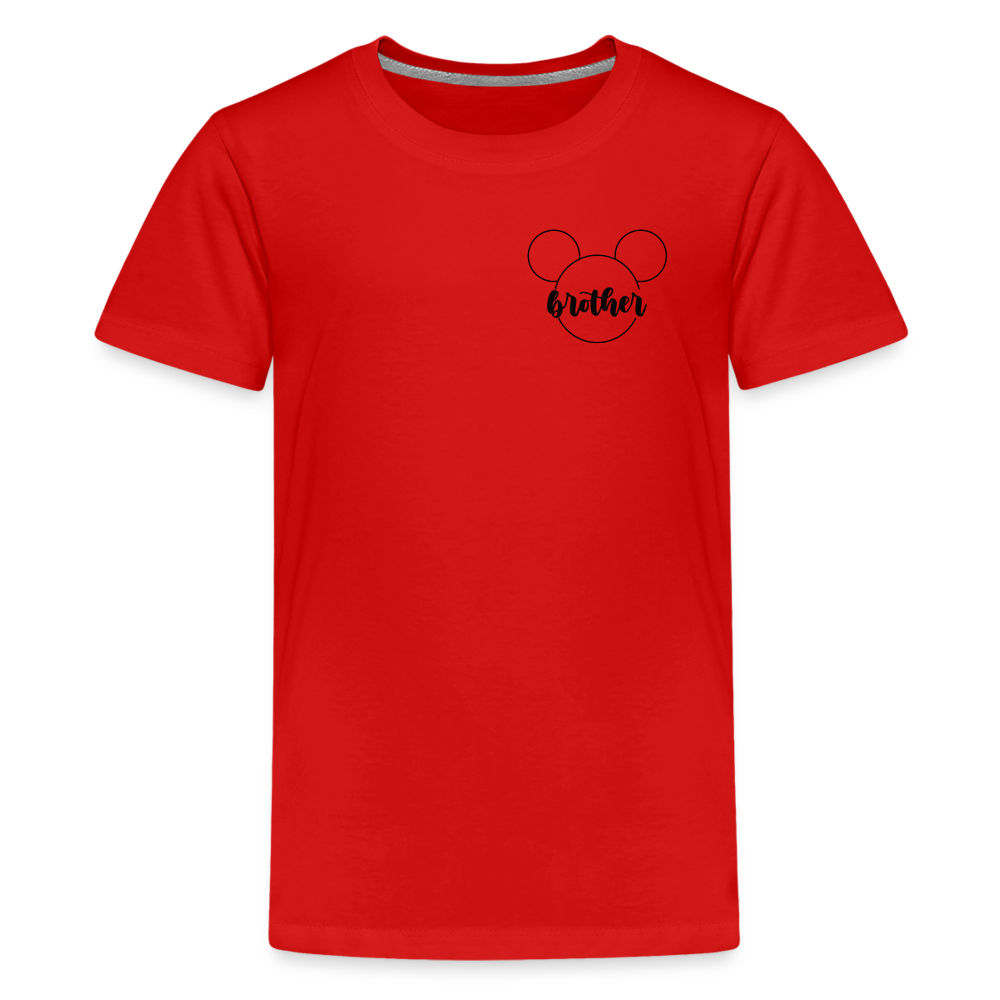 Kids' Premium T-Shirt BN MICKEY BROTHER BLACK - red