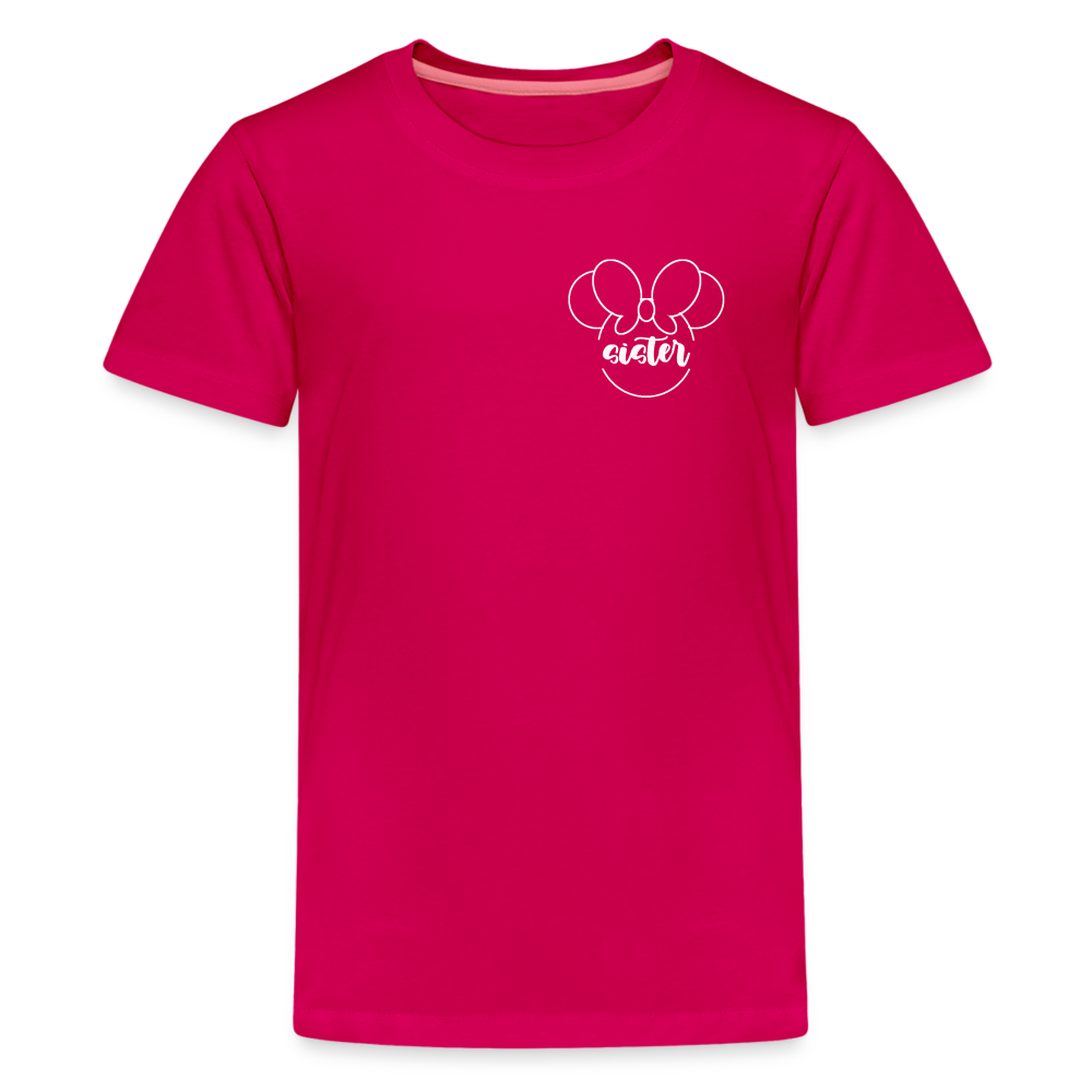 Kids' Premium T-Shirt BN MINNIE SISTER - dark pink