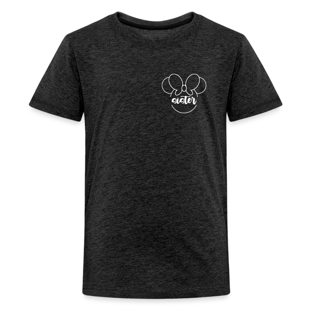 Kids' Premium T-Shirt BN MINNIE SISTER - charcoal grey