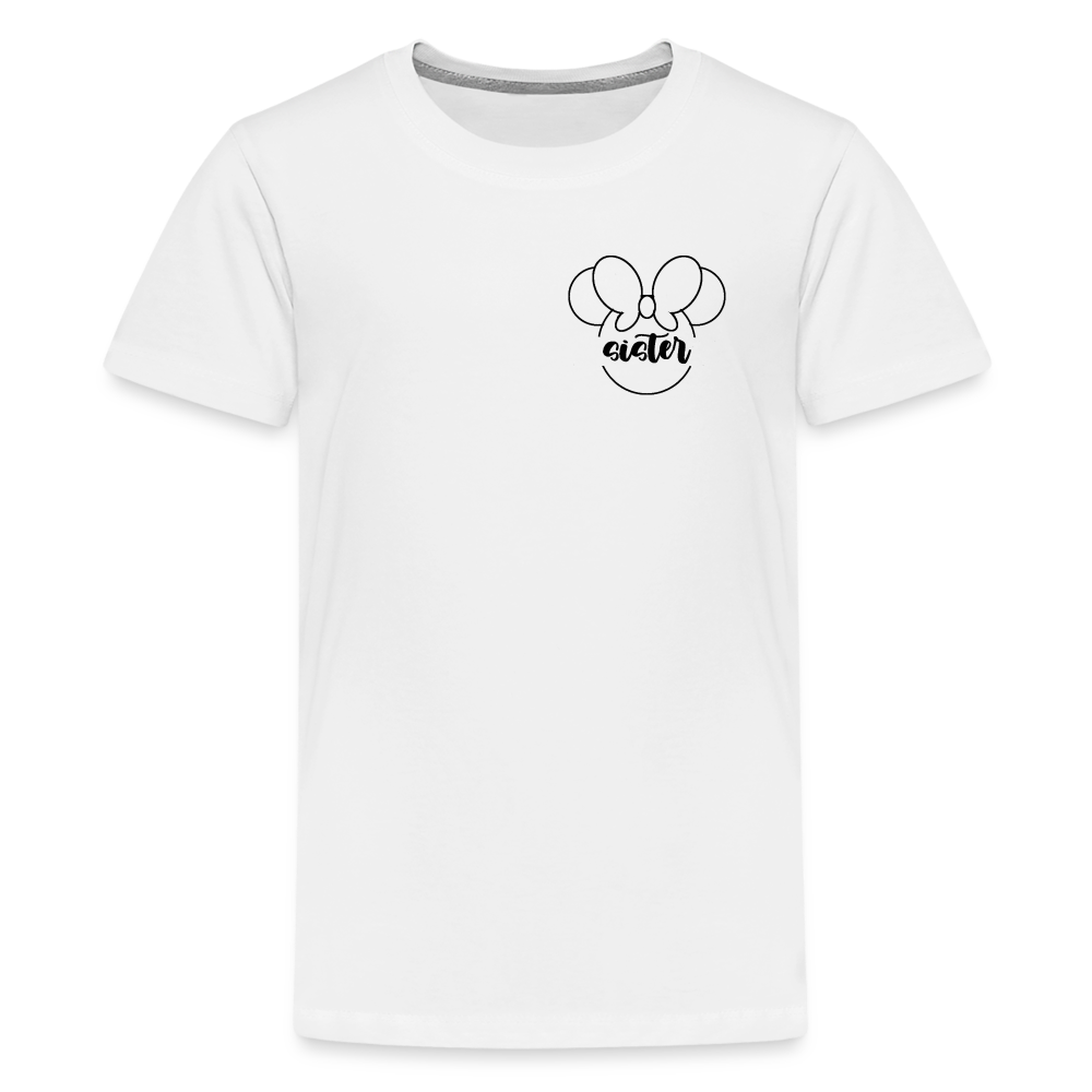 Kids' Premium T-Shirt BN MINNIE BLACK - white