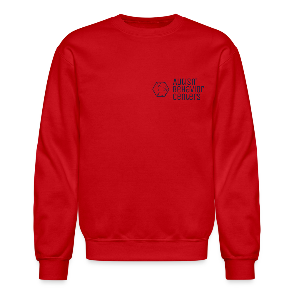 ABC Crewneck Sweatshirt Small Logo Dark - red