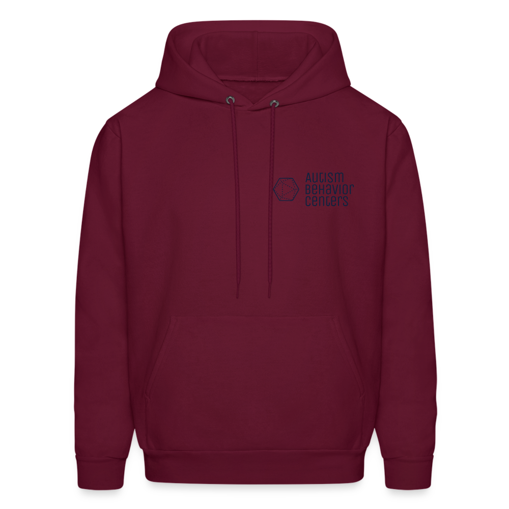 ABC Hoodie Dark Logo - burgundy