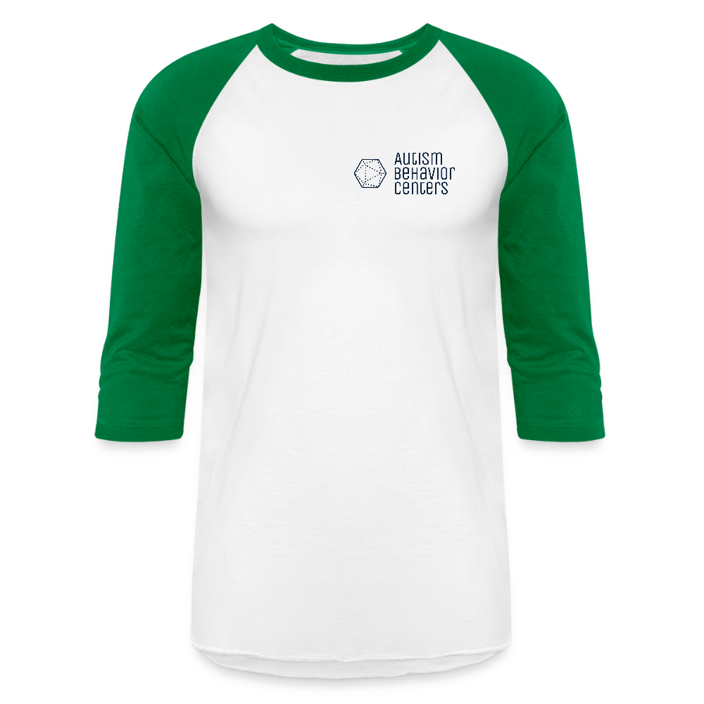 Baseball T-Shirt Dark Small Logo - white/kelly green