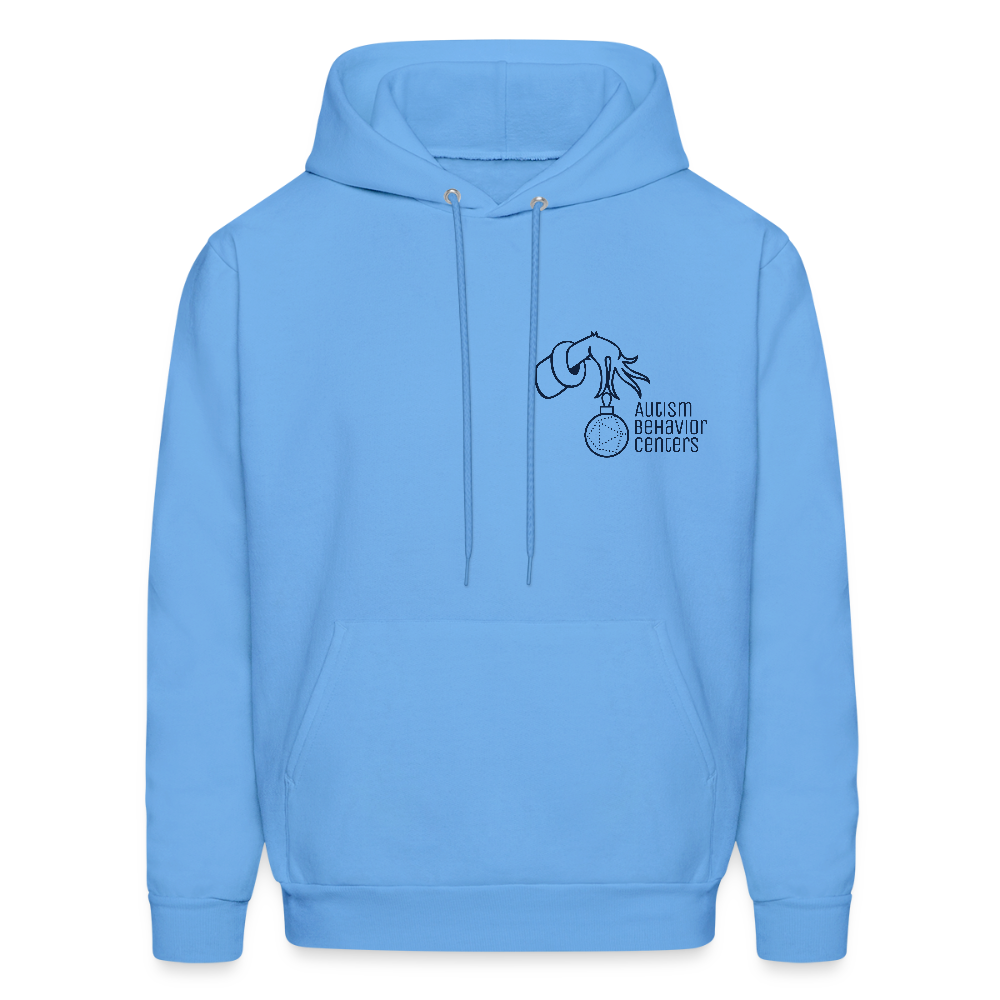 Holiday Men's Hoodie- NAVY - carolina blue