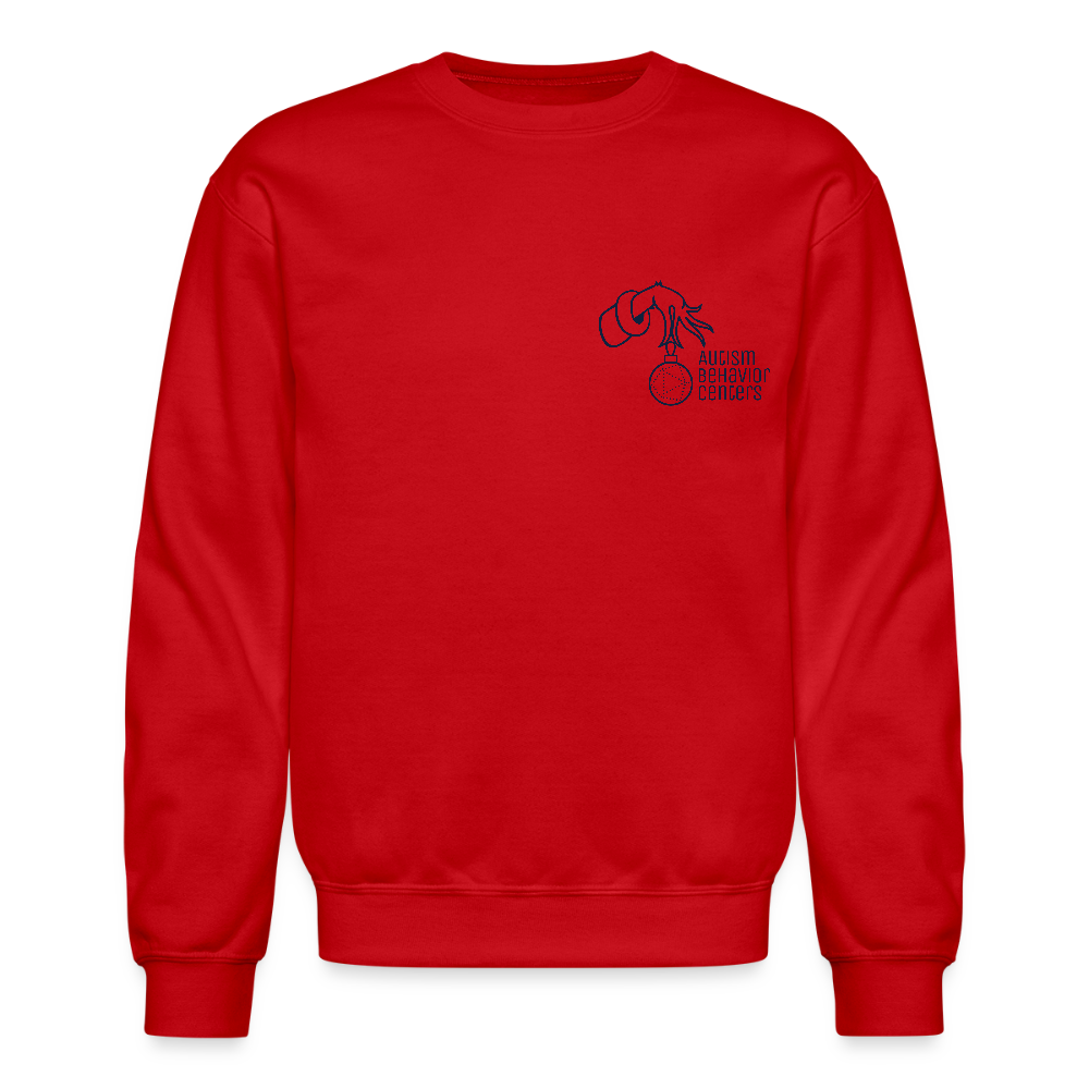 Holiday Crewneck Sweatshirt- NAVY - red