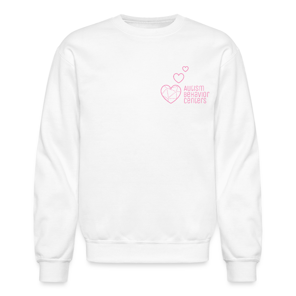 ABC Valentine's Sweatshirt Pink Print - white