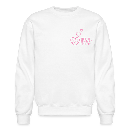 ABC Valentine's Sweatshirt Pink Print - white