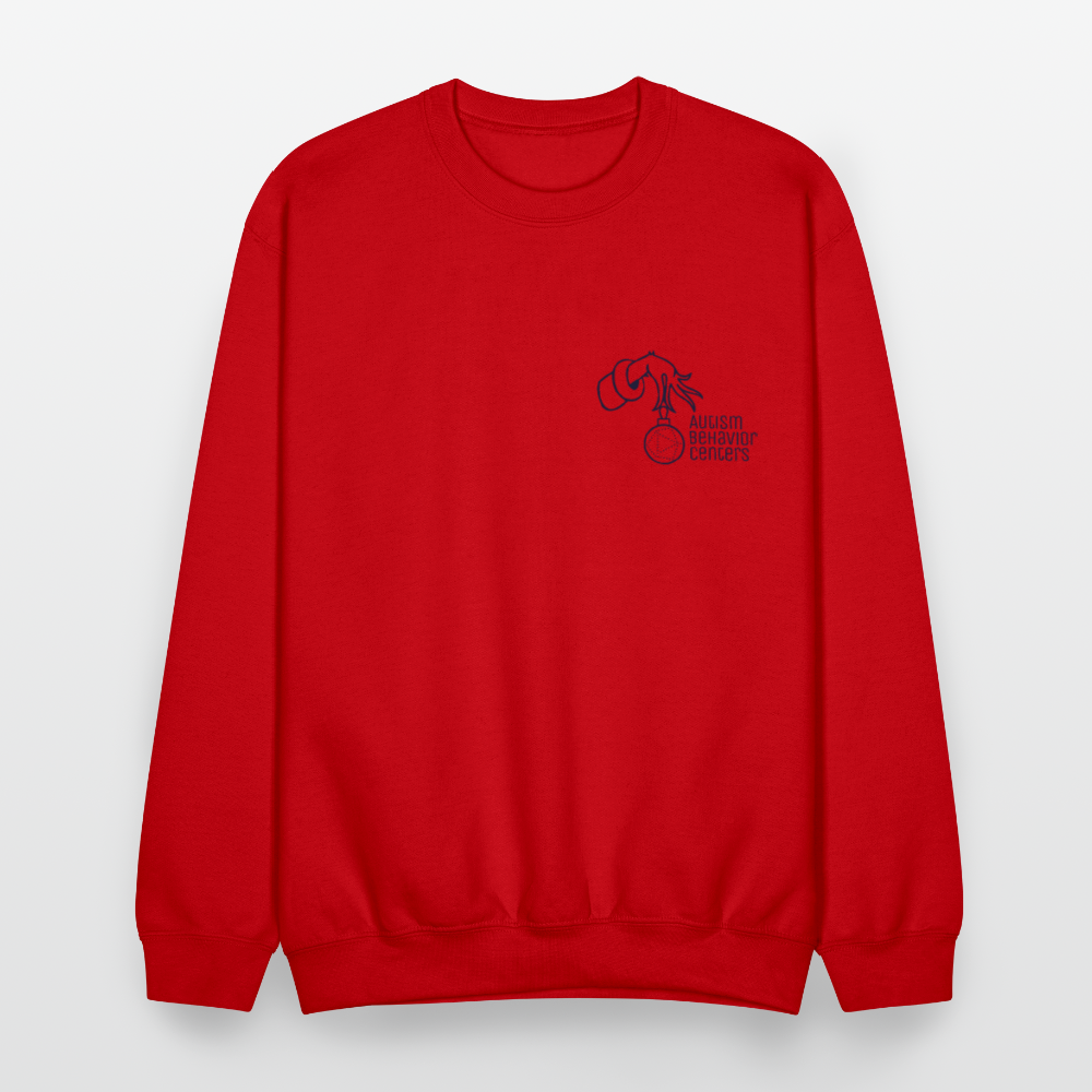 Holiday Crewneck Sweatshirt- NAVY - red