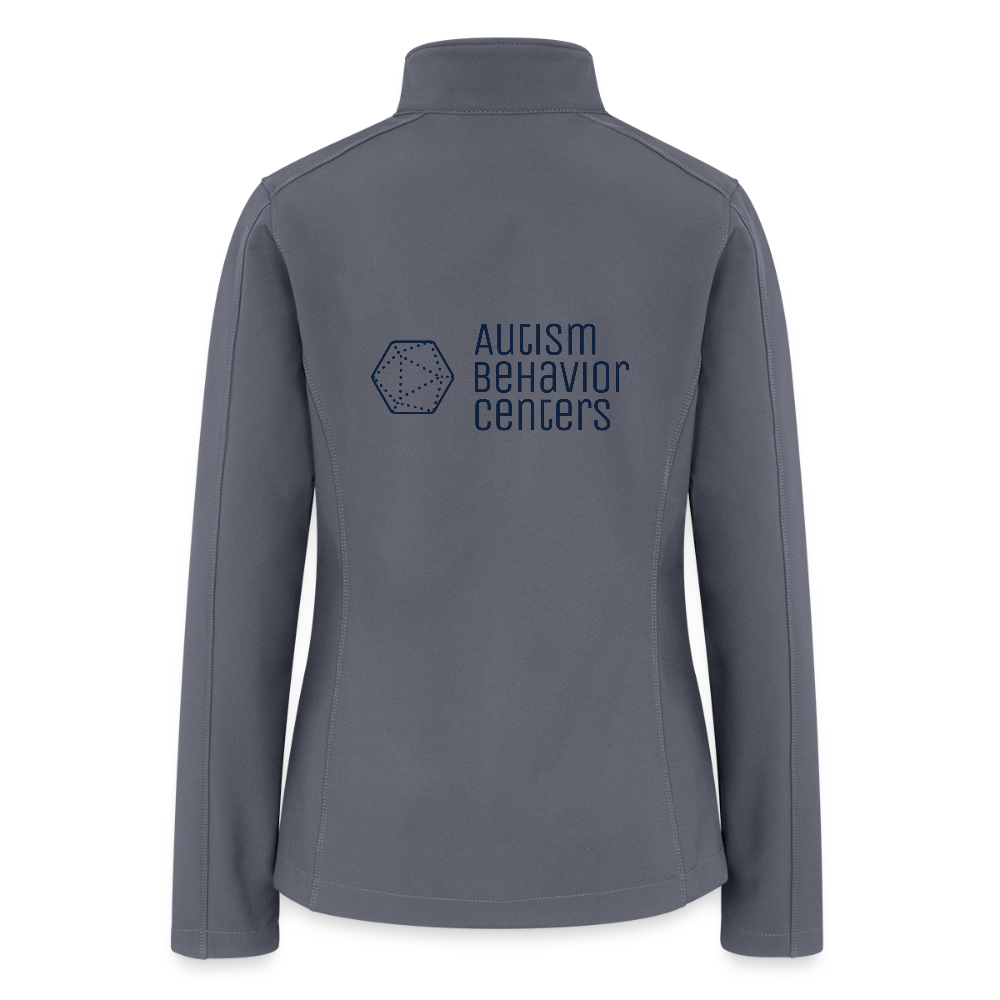 Women’s Soft Shell Jacket Dark Font - gray