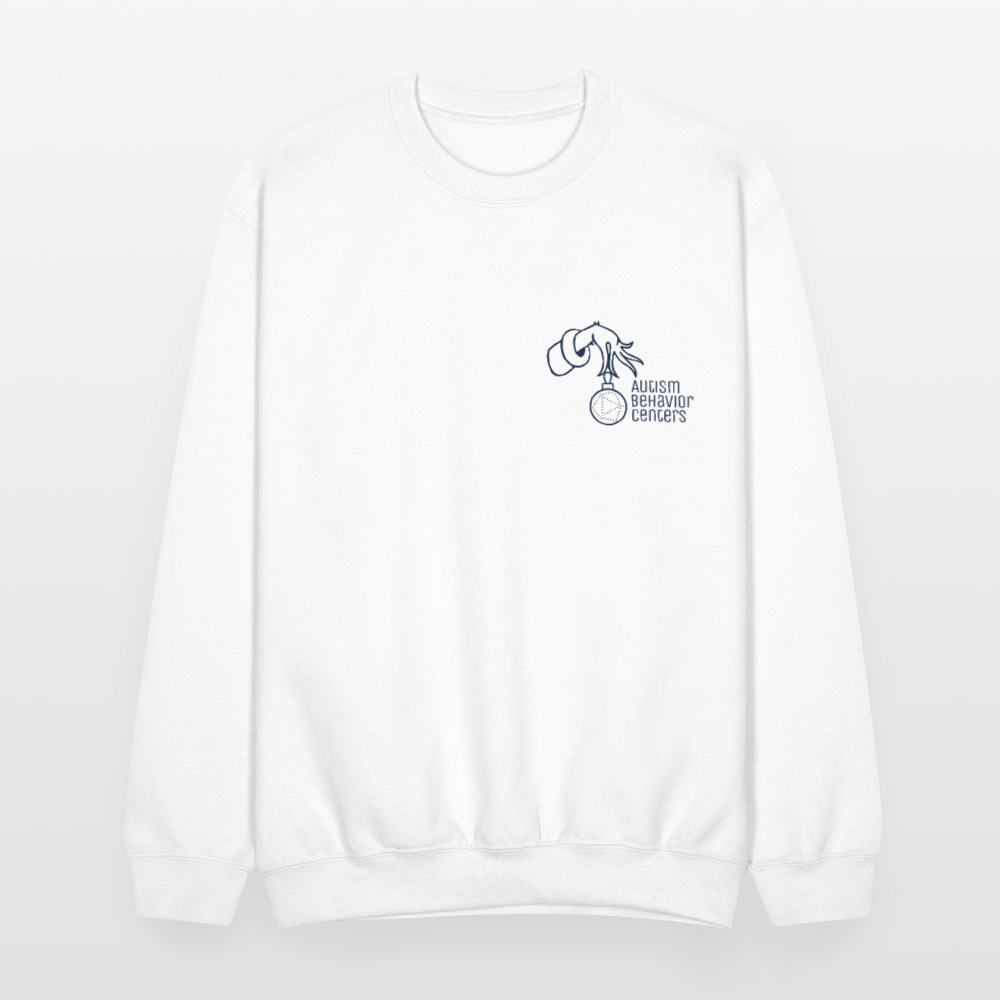 Holiday Crewneck Sweatshirt- NAVY - white