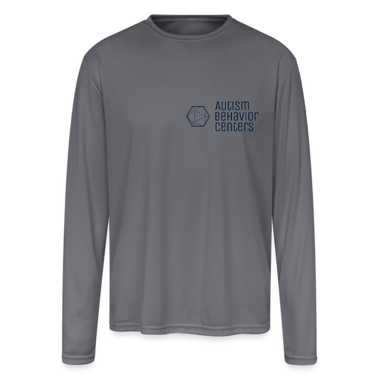 Men's Moisture Wicking Performance Long Sleeve T-Shirt - gray