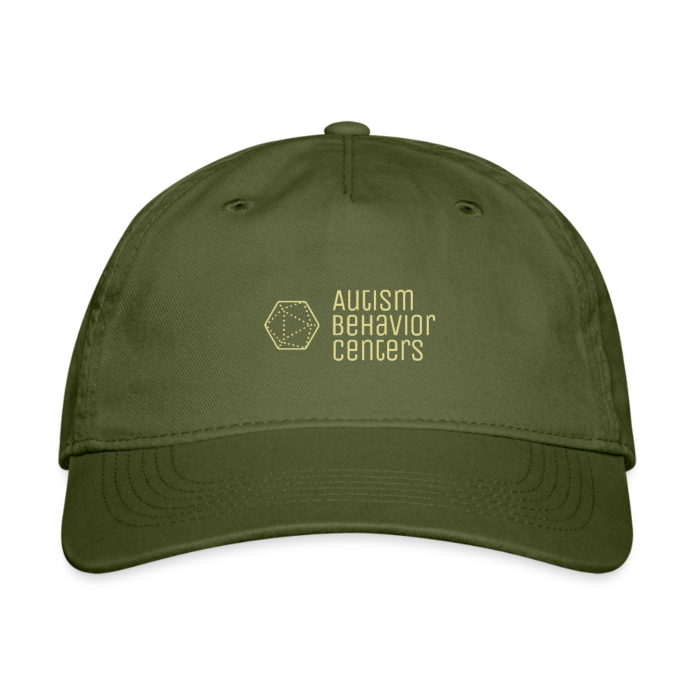 Organic Baseball Cap Light Logo - olive green