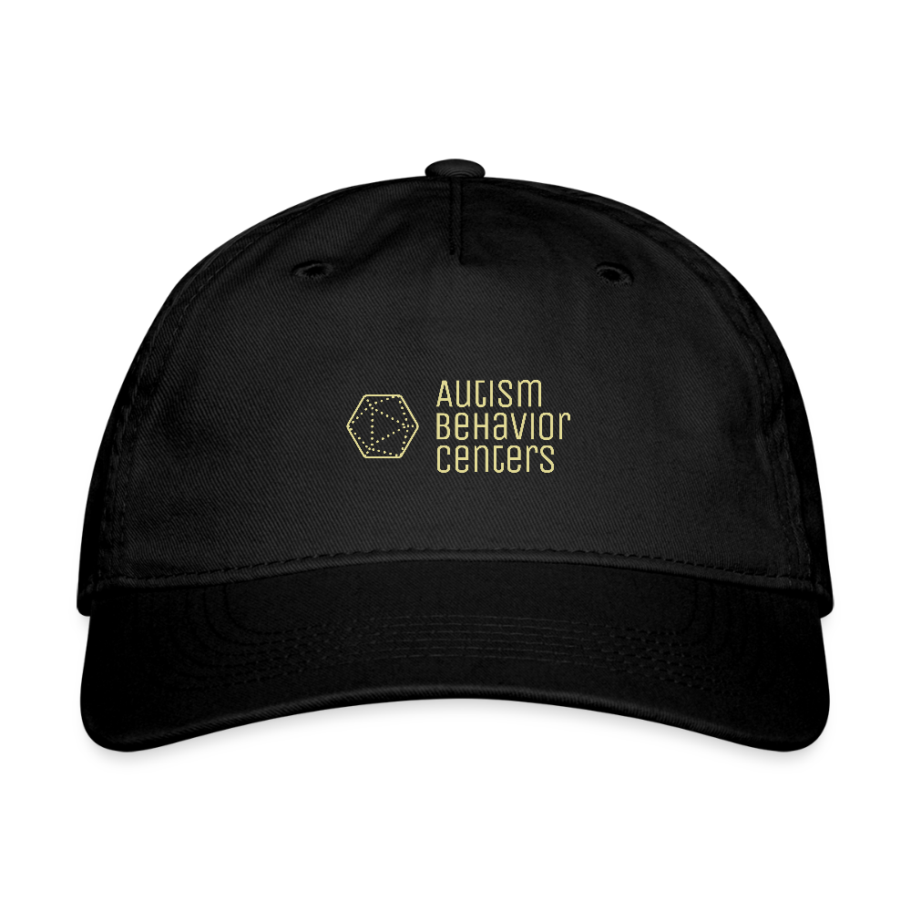 Organic Baseball Cap Light Logo - black