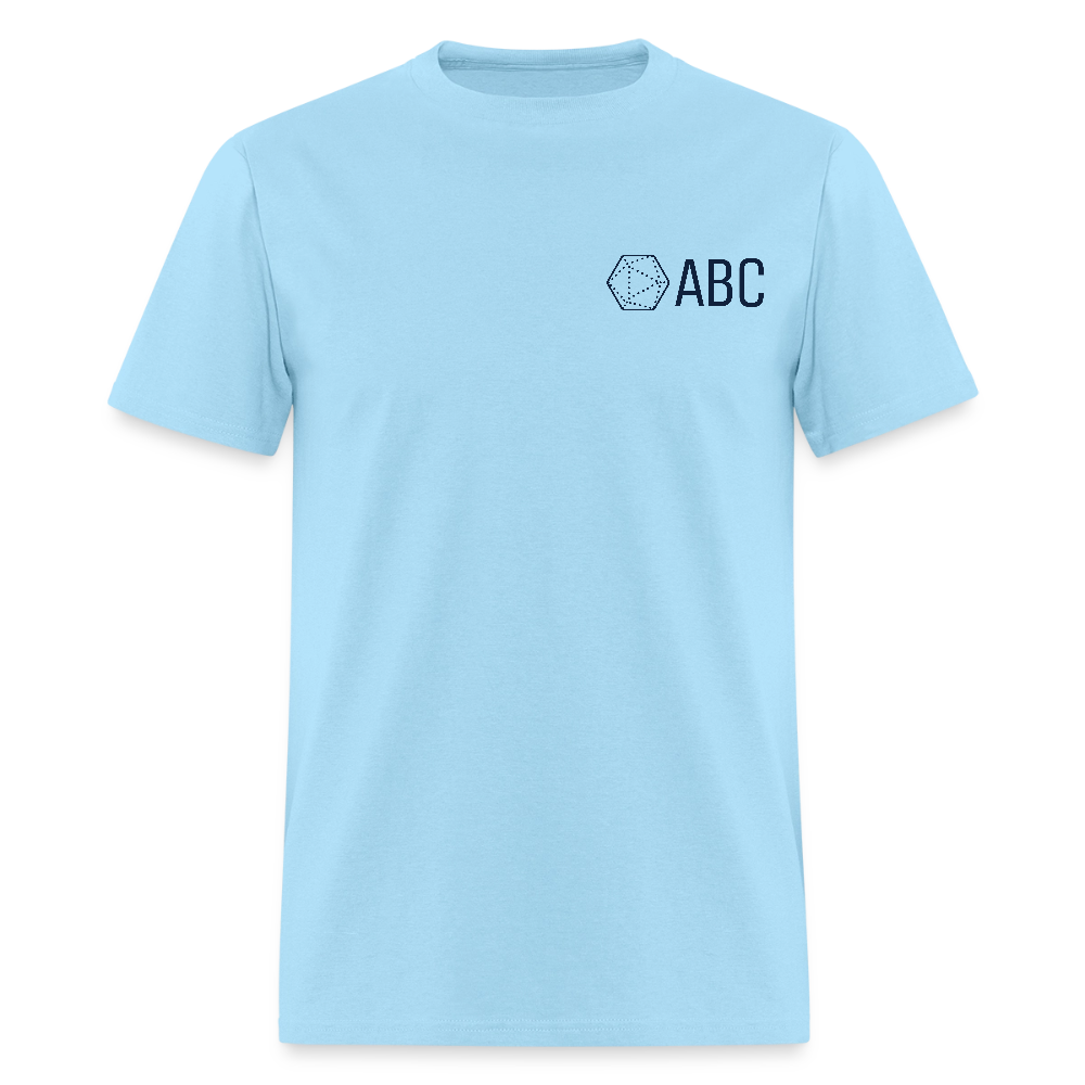 ABC Simple Logo Navy - powder blue
