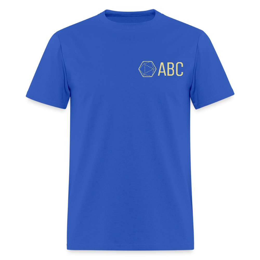 ABC Simple Logo Yellow Print - royal blue