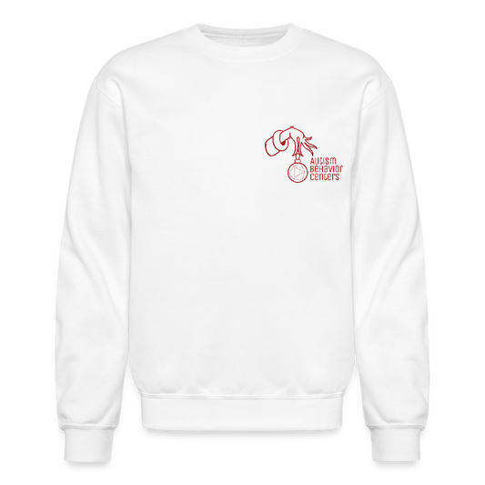 Holiday Crewneck Sweatshirt-RED - white