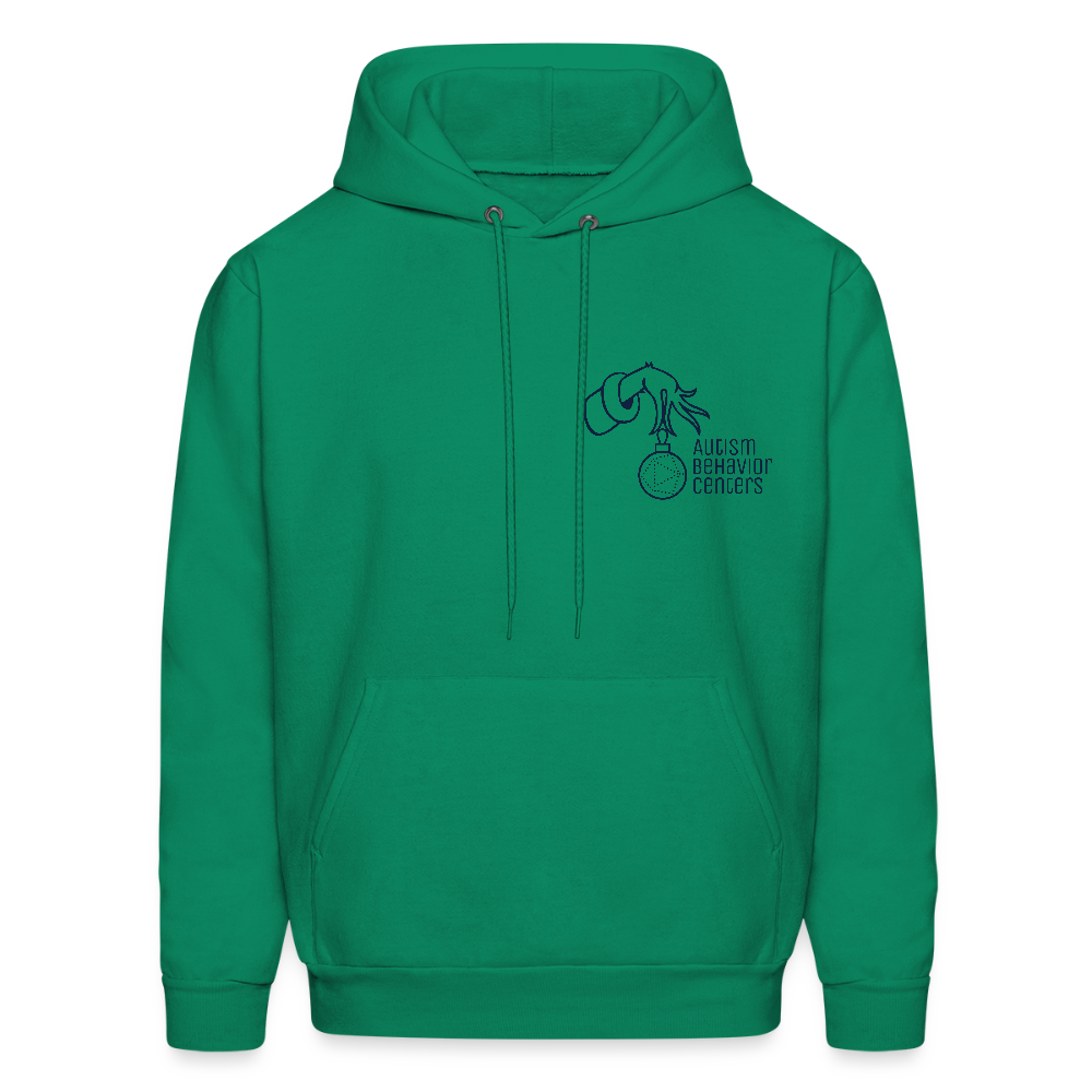 Holiday Men's Hoodie- NAVY - kelly green