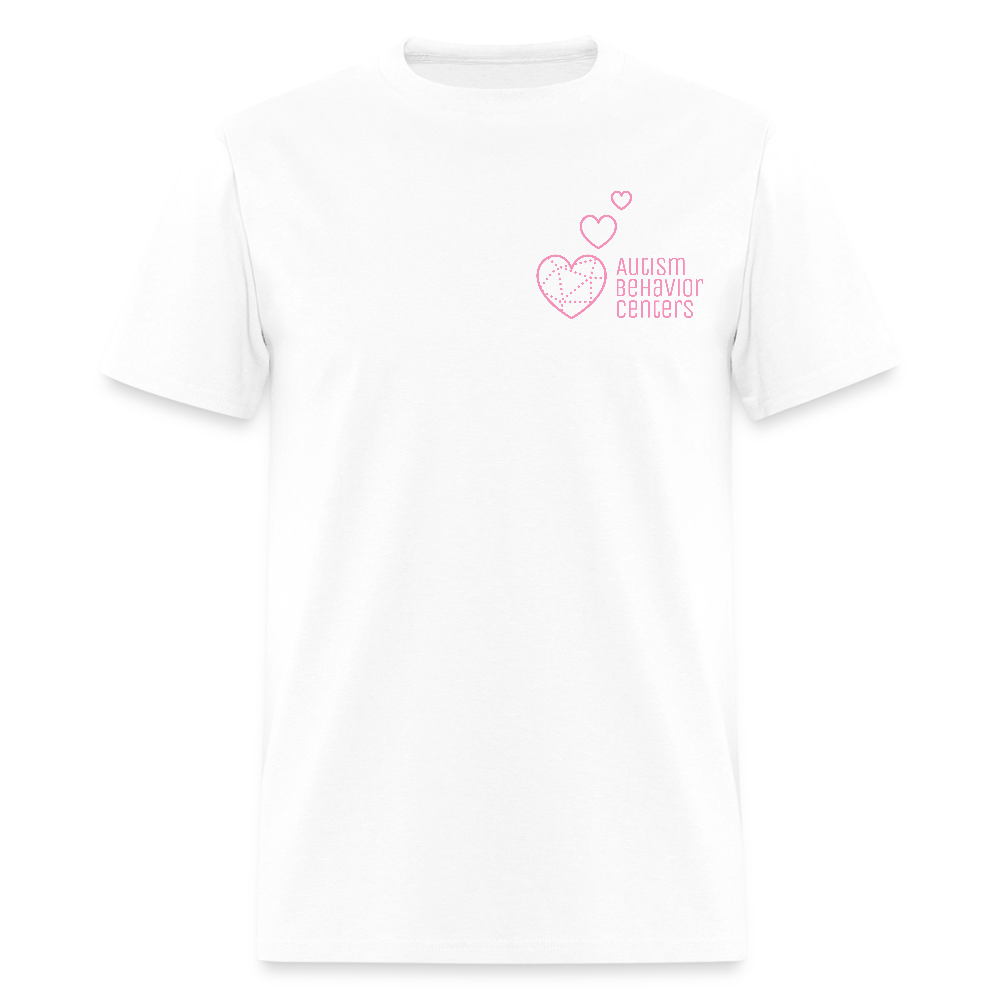 ABC Valentine's Shirt Pink Print - white