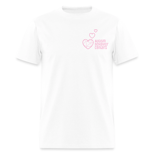 ABC Valentine's Shirt Pink Print - white