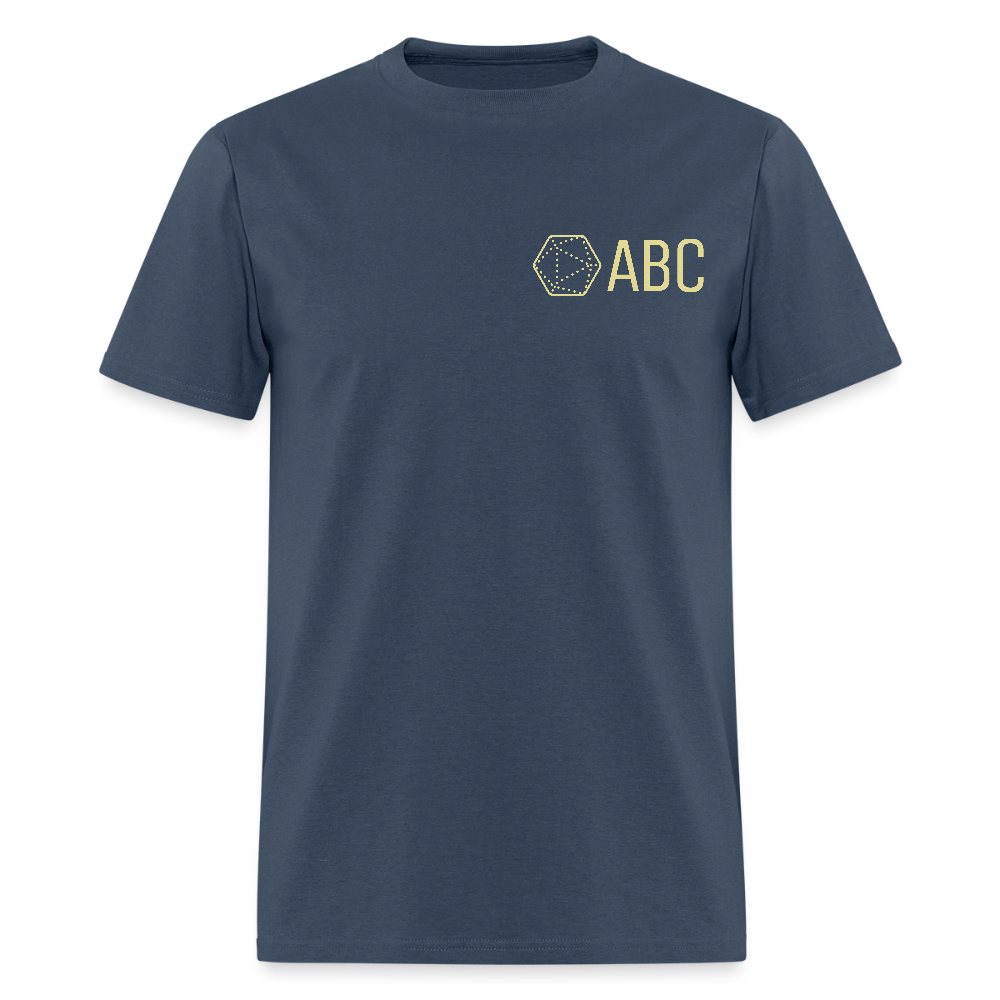 ABC Simple Logo Yellow Print -  blue dusk