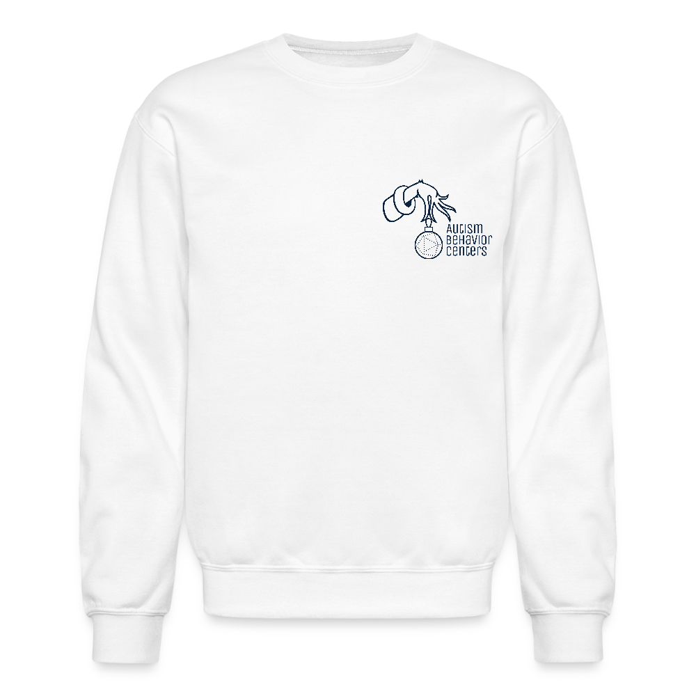 Holiday Crewneck Sweatshirt- NAVY - white